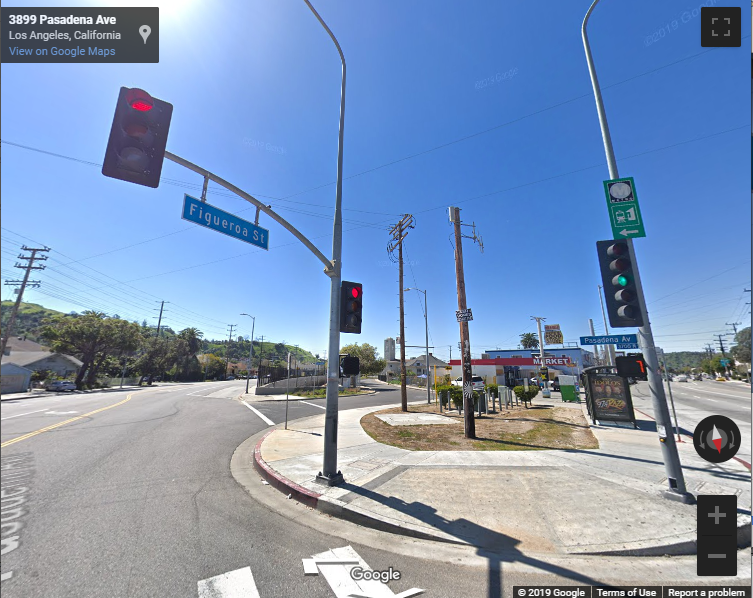 Figueroa and Pasadena map